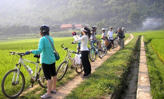 Image result for biking mai chau