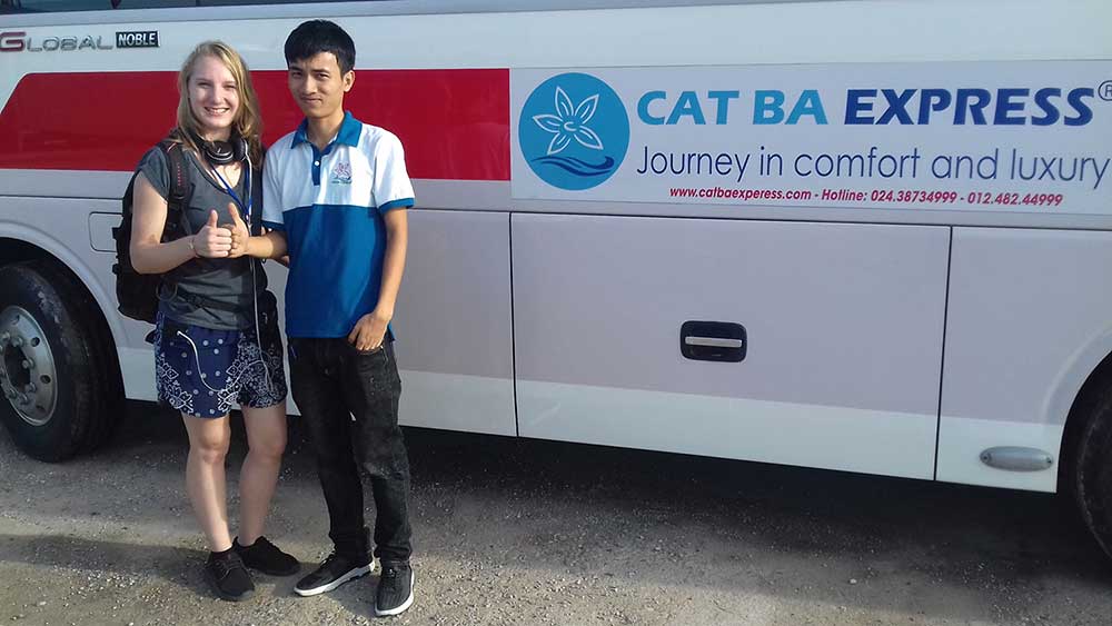 Cat Ba Express bus