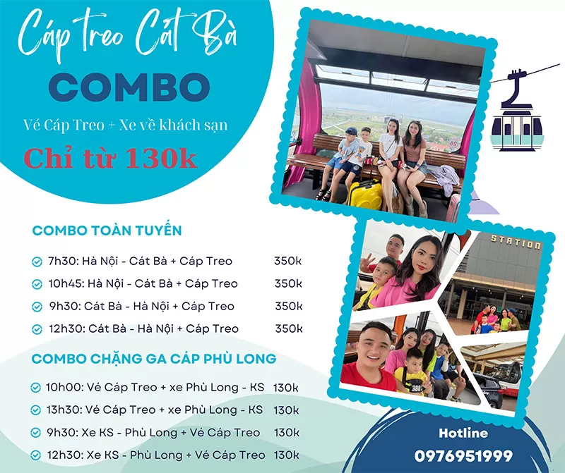 Combo Cáp Treo Cát Bà Combo Cáp Treo Cát Bà