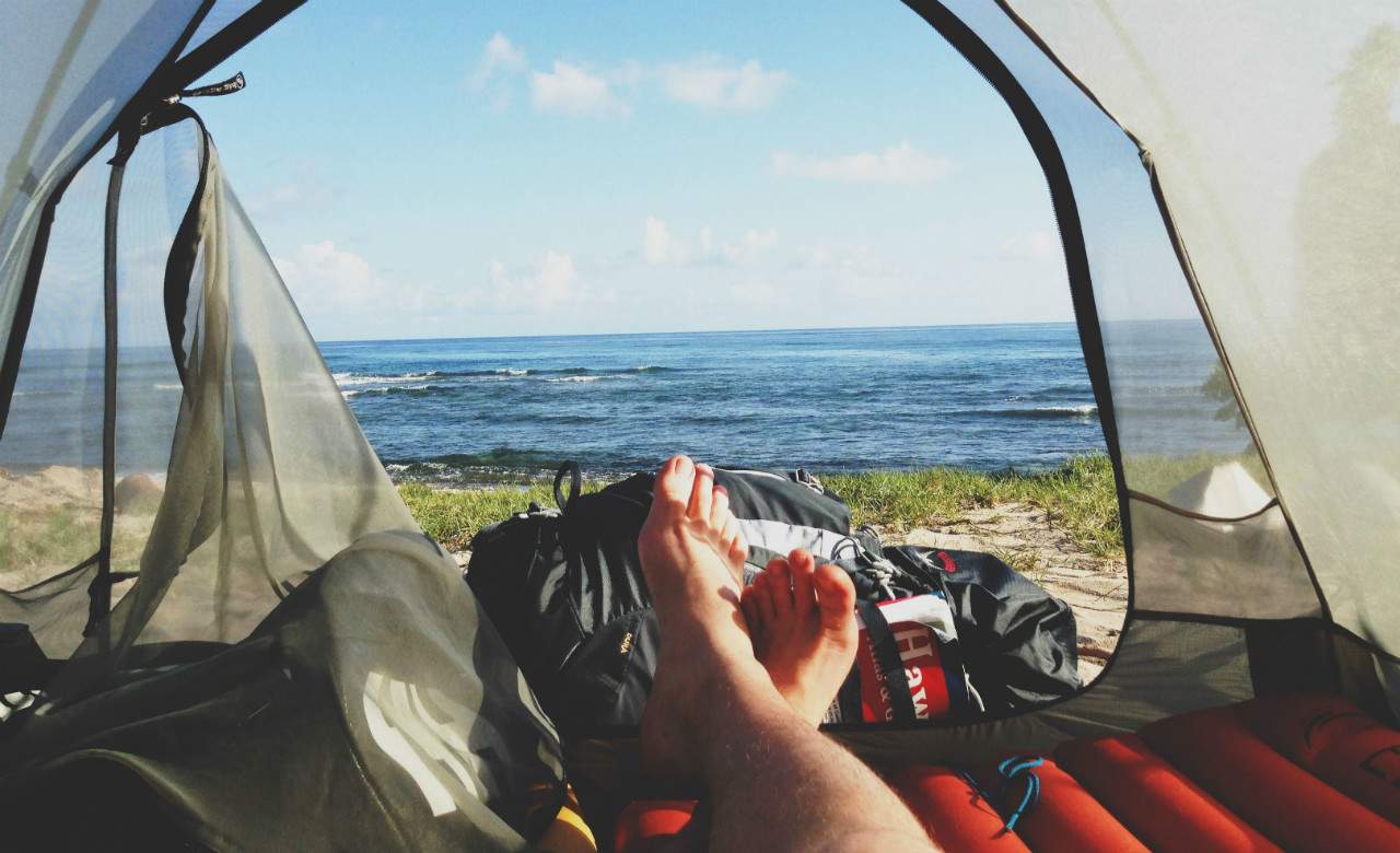 Go Camping on secluded beaches
