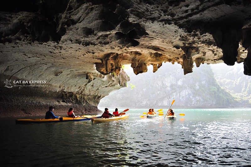 Kayaking Dark and Bright cave