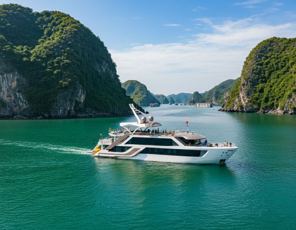 Tour du thuyền Serenity Grandeur - Vịnh Lan Hạ 1 ngày từ Hà Nội, Hải Phòng, Cát Bà